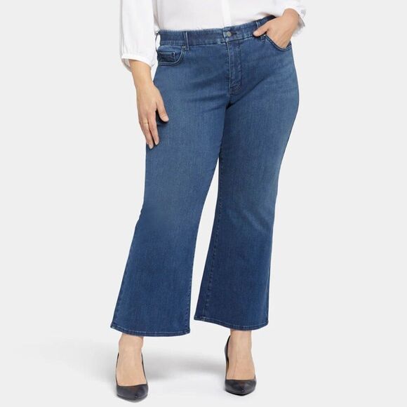 NYDJ Plus Jeans Size 1X Waist-Match™ Relaxed Flare - Picture 1 of 13